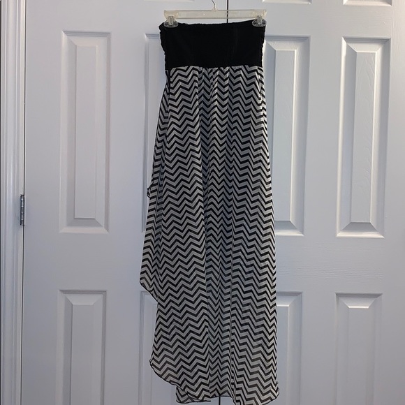 GUESS High-Low Strapless Dress - Picture 2 of 2